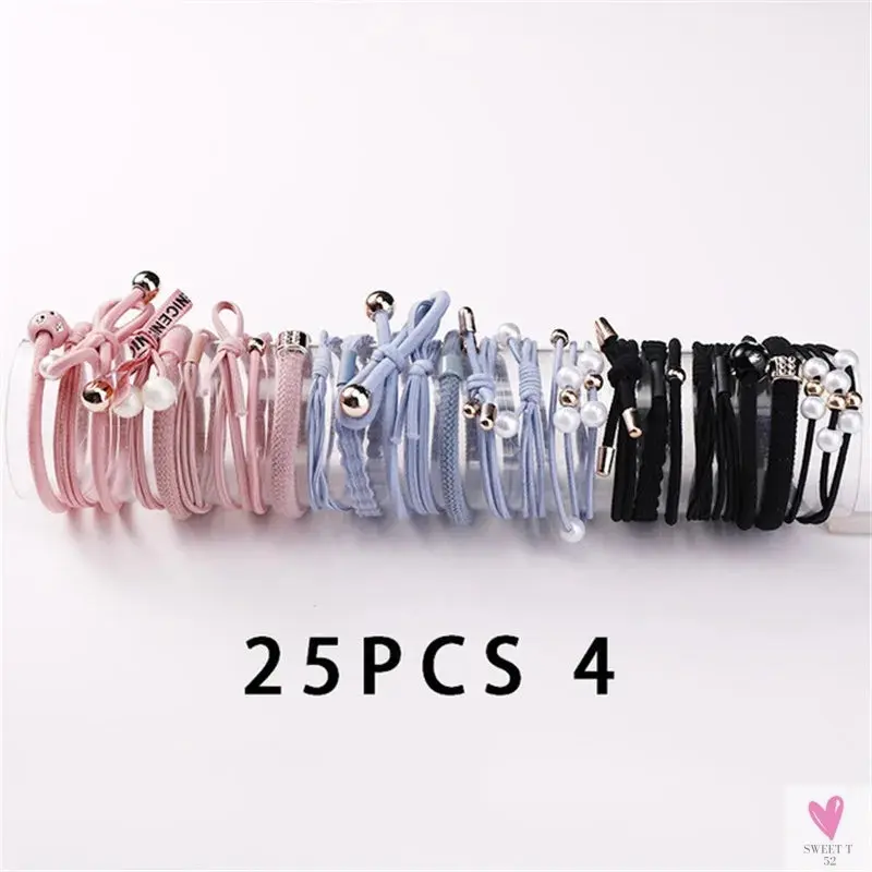 Teens Scrunchy Elastic Hair Bands/Ponytail Holder for Girls - Rubber Rope Ties, Gum Headwear, Scrunchies, Hair Accessories