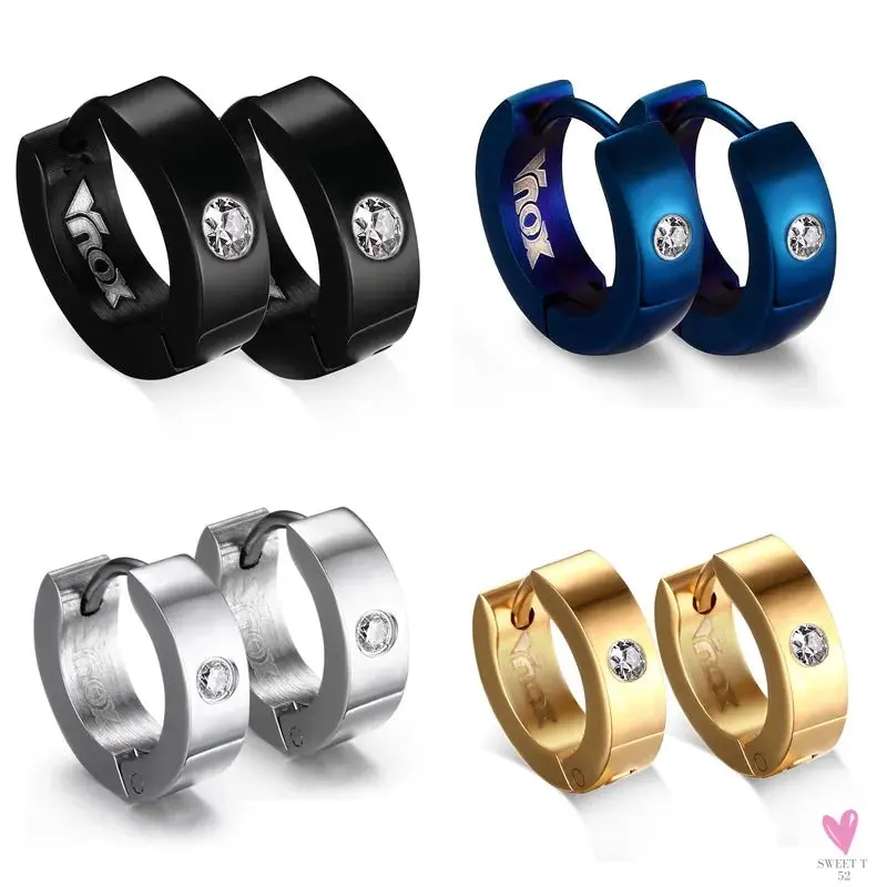 Cute Hoop Earrings for Women/Men, Stainless Steel Ear Cuff - Huggie Jewelry