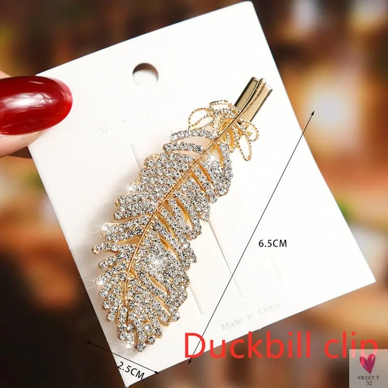 Rhinestone/Pearl Hairpins/Hair Clips in Geometric Patterns for Women & Girls