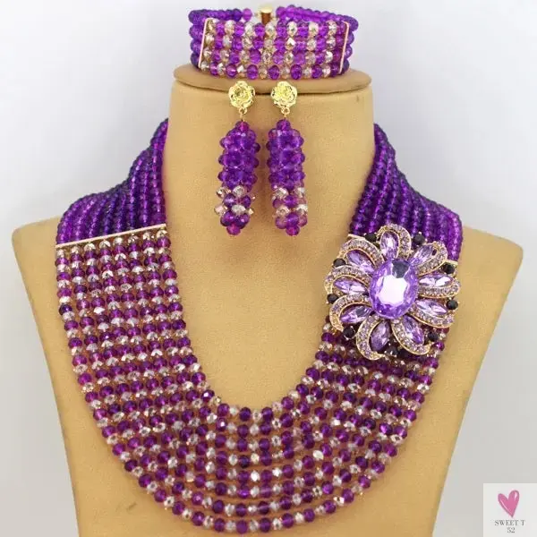 African Beads Jewelry Set - Nigerian Wedding African Beads Jewelry