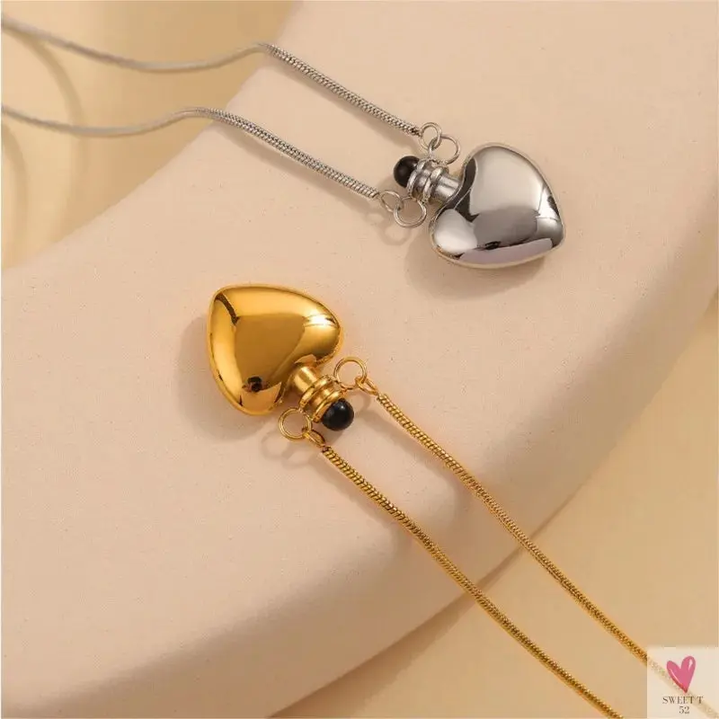 Stainless Steel Heart Pendant Necklace for Women  & Girls. Fashion Fine Chain Necklace, Gold Plated Jewelry
