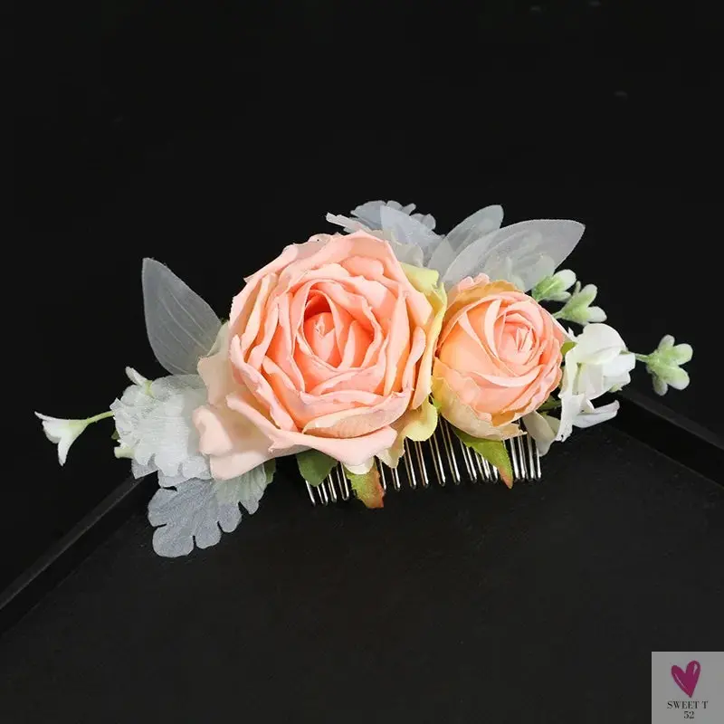 Floral Hair Combs for Summer Weddings, Festivals, Concerts, Holidays - Hair Accessoires for Women & Girlsl