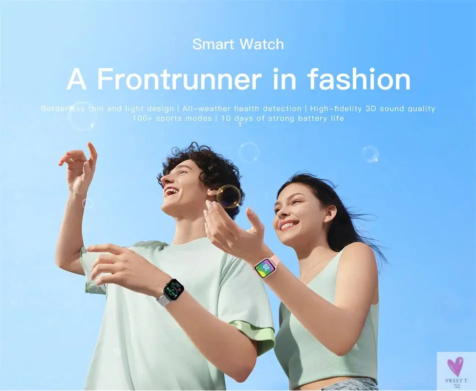New Smart Watch for Men/Women - Heart Rate, Blood Pressure, Fitness Tracker, Bluetooth Call, Smart Watch