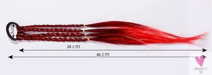 Girl's Colorful Ponytail Wig Headbands - Rubber Bands Headwear - Kids Hair Accessories/Hair Ornament