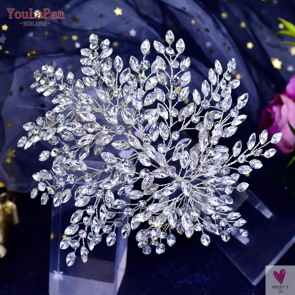 Shiny Bridal Headdress - Luxury Wedding Headband - Women's Hair Accessories, Queen Headpiece, Party, Banquet Headwear