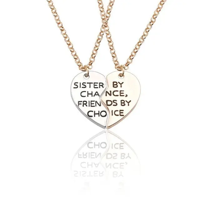Best Friend Pendant Necklace - Big Sis, Middle Sis and Little Sis - Girls