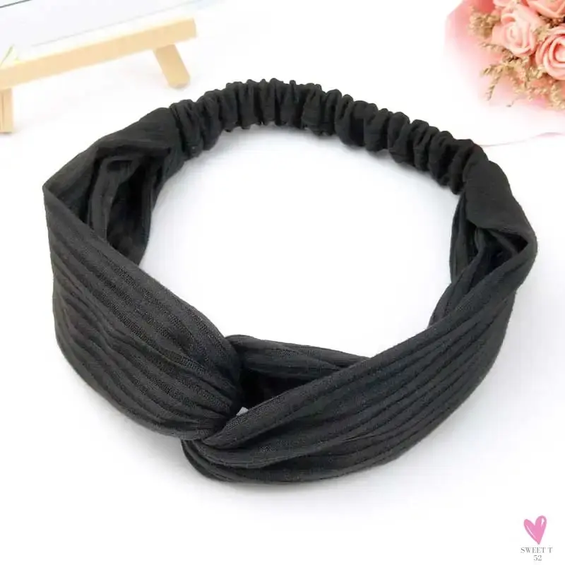 Scrunchies - Women's Knotted Turban Hair Accessories for Girls, Headband Turban/Elastic Hairband/Head Wrap/Striped  Hair Scrunchies