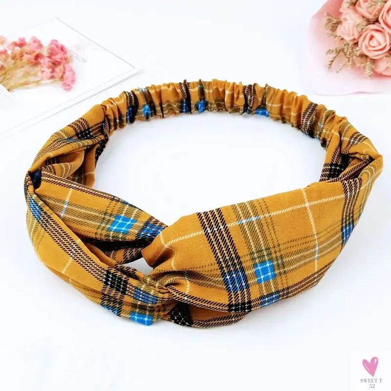 Scrunchies - Women's Knotted Turban Hair Accessories for Girls, Headband Turban/Elastic Hairband/Head Wrap/Striped  Hair Scrunchies