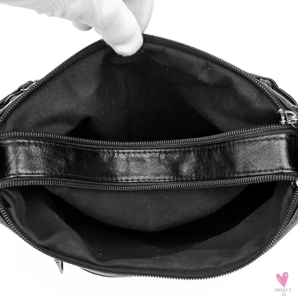 Multi-Layer Luxury PU Leather Casual Cross Body Shoulder Bags for Women & Girls - High Quality Soft PU Leather Crossbody Messenger Bags