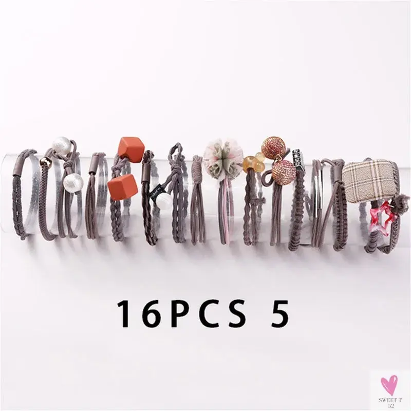 Teens Scrunchy Elastic Hair Bands/Ponytail Holder for Girls - Rubber Rope Ties, Gum Headwear, Scrunchies, Hair Accessories