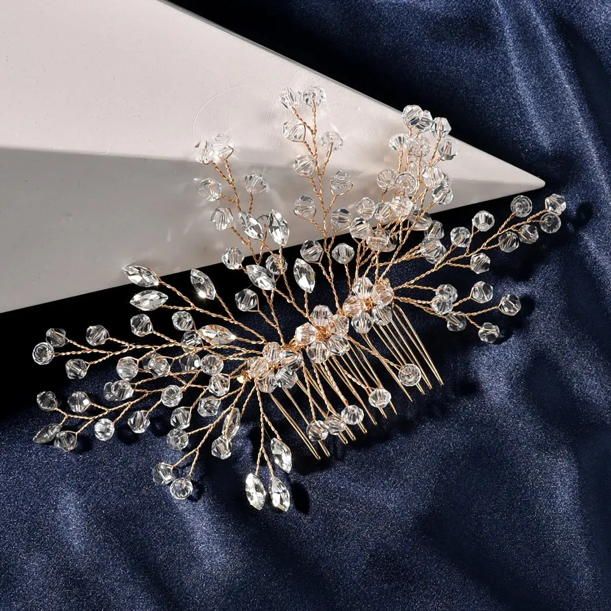 Silver/Gold/Pearl/Rhinestone Hair Accessories, Crystal Bridal Headdress/Hair Combs for Women & Girls