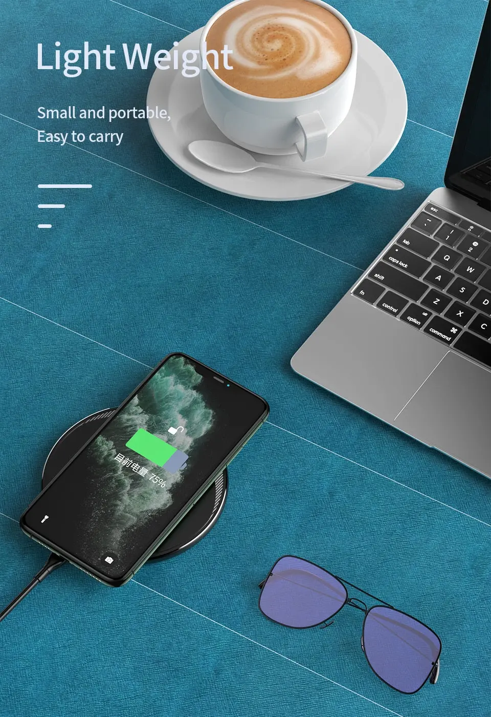 Quick Wireless Charger, USB Type, Mobile Phone -10 W Wireless Charger