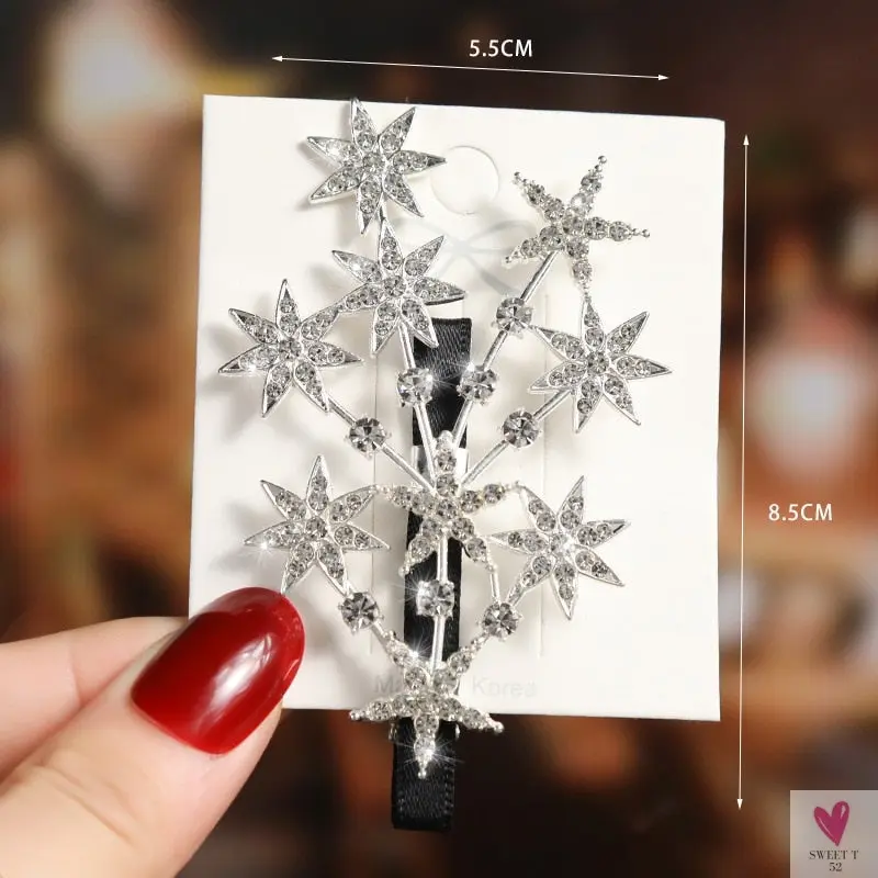 Rhinestone/Pearl Hairpins/Hair Clips in Geometric Patterns for Women & Girls