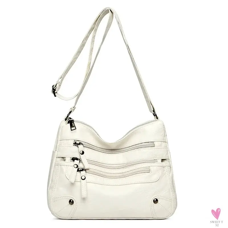 Multi-Layer Luxury PU Leather Casual Cross Body Shoulder Bags for Women & Girls - High Quality Soft PU Leather Crossbody Messenger Bags