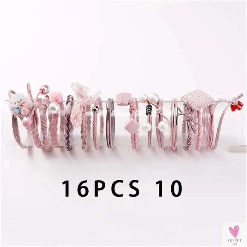 Teens Scrunchy Elastic Hair Bands/Ponytail Holder for Girls - Rubber Rope Ties, Gum Headwear, Scrunchies, Hair Accessories