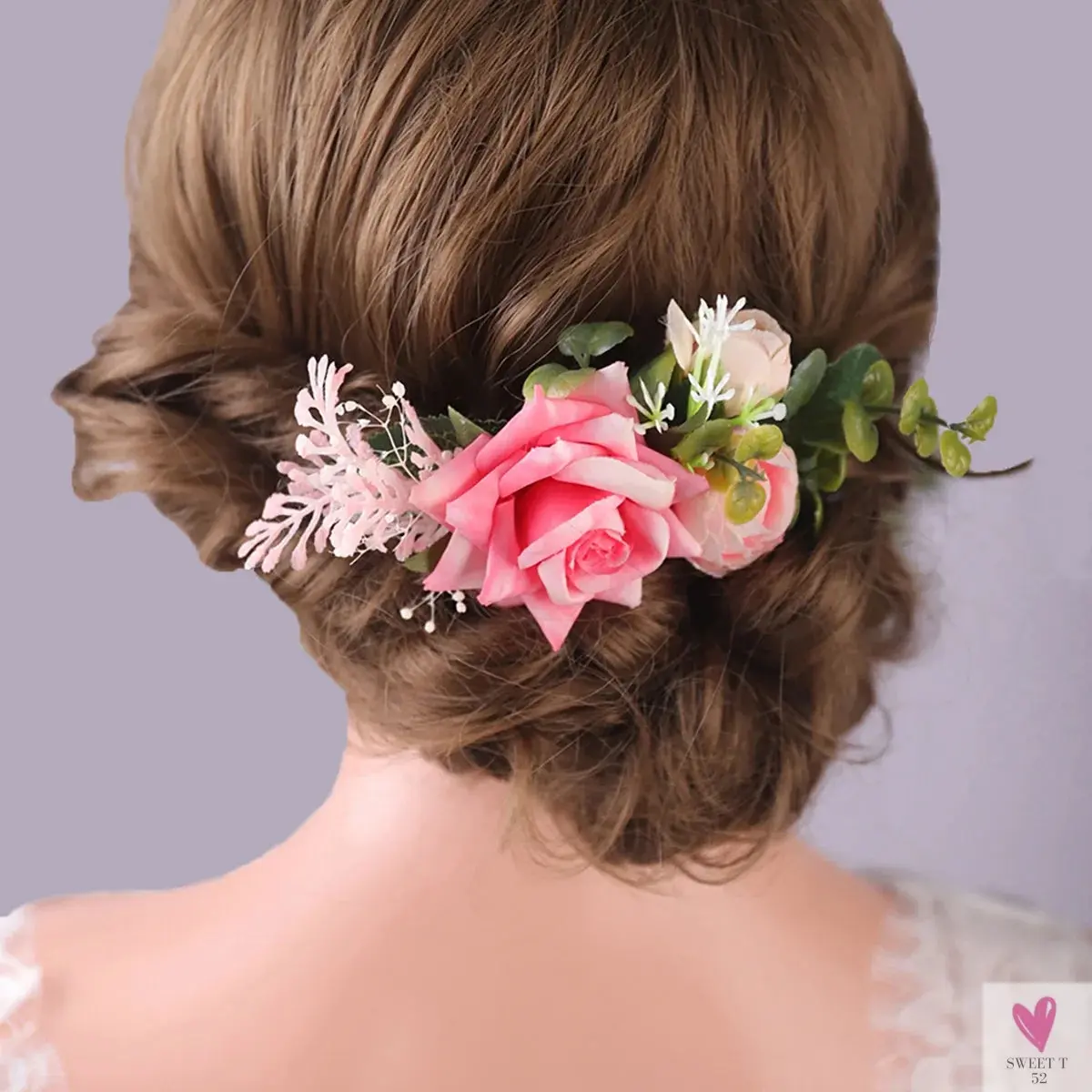Floral Hair Combs for Summer Weddings, Festivals, Concerts, Holidays - Hair Accessoires for Women & Girlsl