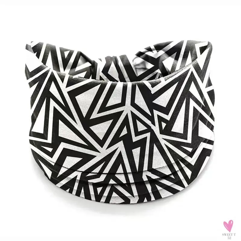 African and Bohemian Twisted Wide Cotton Stretch Headbands for Women & Girls - Headwrap/Turban Headwear, Bandana Headbands