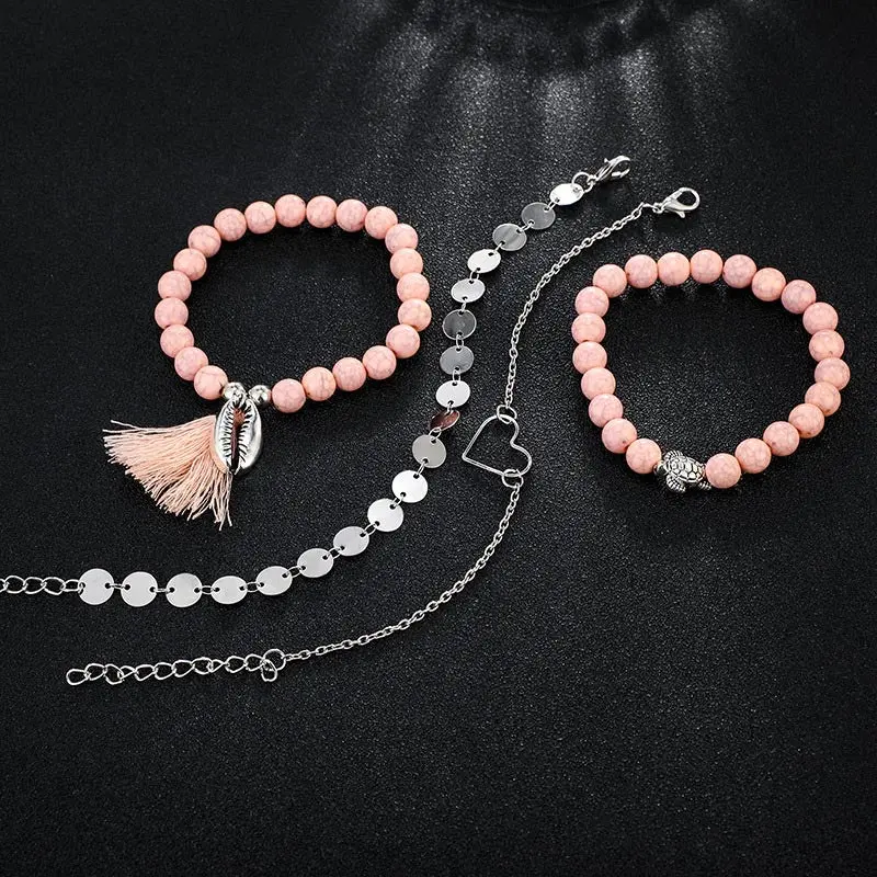 Shell Bracelets in Chain Link style (Lobster Clasp) for Women and Girls