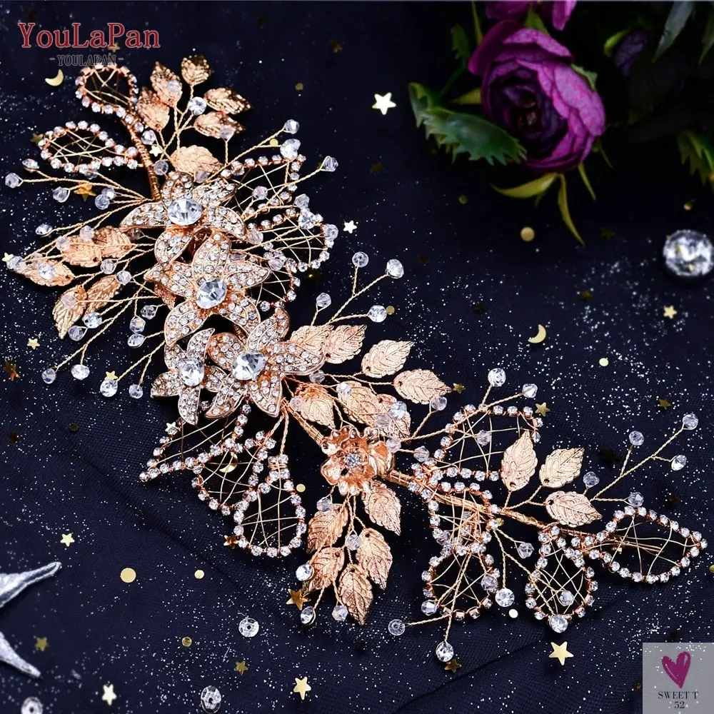 Shiny Bridal Headdress - Luxury Wedding Headband - Women's Hair Accessories, Queen Headpiece, Party, Banquet Headwear