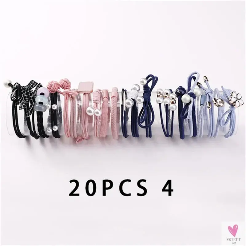 Teens Scrunchy Elastic Hair Bands/Ponytail Holder for Girls - Rubber Rope Ties, Gum Headwear, Scrunchies, Hair Accessories