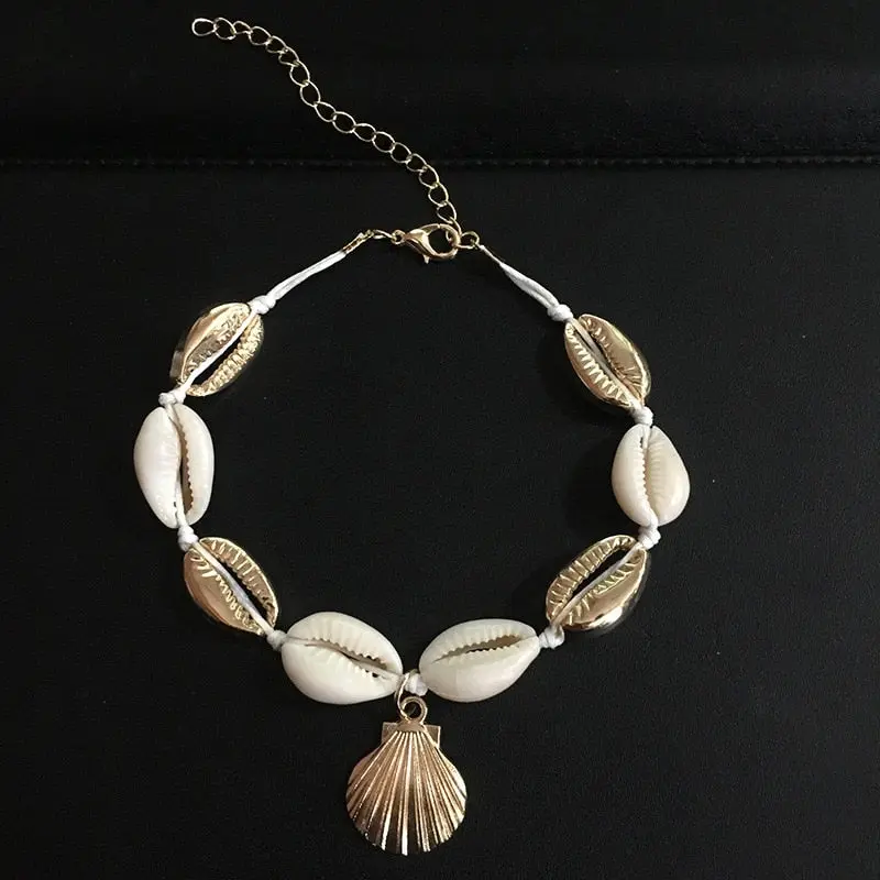 Shell Bracelets in Chain Link style (Lobster Clasp) for Women and Girls