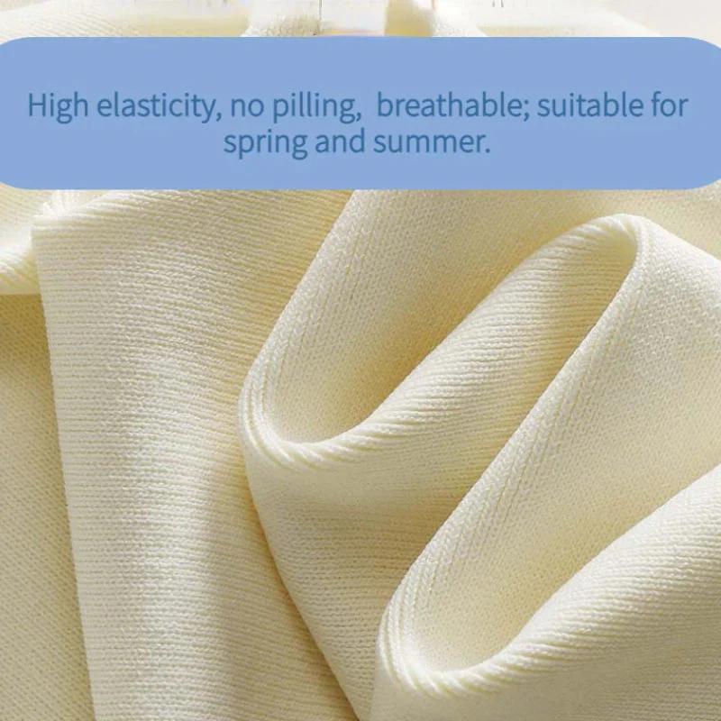 Viscose High Stretch Crew Neck, Slim Fit, Ribbed Women's Top. Asymmetrical Hem, Chic T-Shirt for Office - Casual Knit Blouse