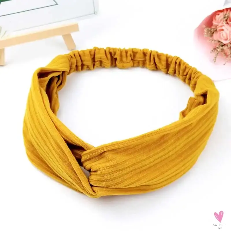 Scrunchies - Women's Knotted Turban Hair Accessories for Girls, Headband Turban/Elastic Hairband/Head Wrap/Striped  Hair Scrunchies