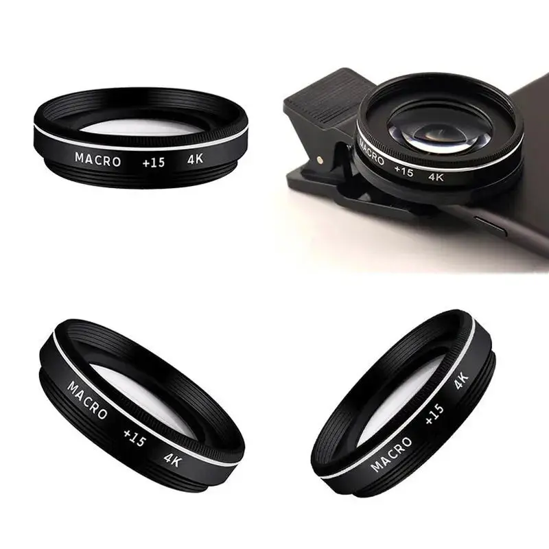 37MM 15X Macro Lens 4K HD Professional Photography Phone Camera Lens - 30X Macro Lens for Smartphone