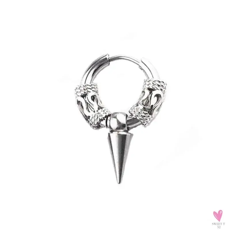 Punk/Rock Style Stainless Steel Hoop Earrings for Men/Women - Hip Hop Earrings for Men/Women