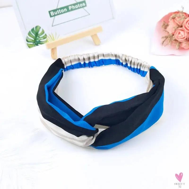 Scrunchies - Women's Knotted Turban Hair Accessories for Girls, Headband Turban/Elastic Hairband/Head Wrap/Striped  Hair Scrunchies