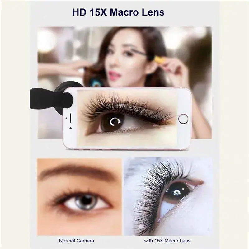 37MM 15X Macro Lens 4K HD Professional Photography Phone Camera Lens - 30X Macro Lens for Smartphone