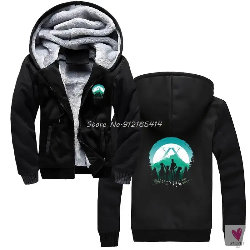 Men's Oversized Hoodie for Winter. Thick, Warm, Zippered Jacket. Bomber Style, Streetwear Hoodie