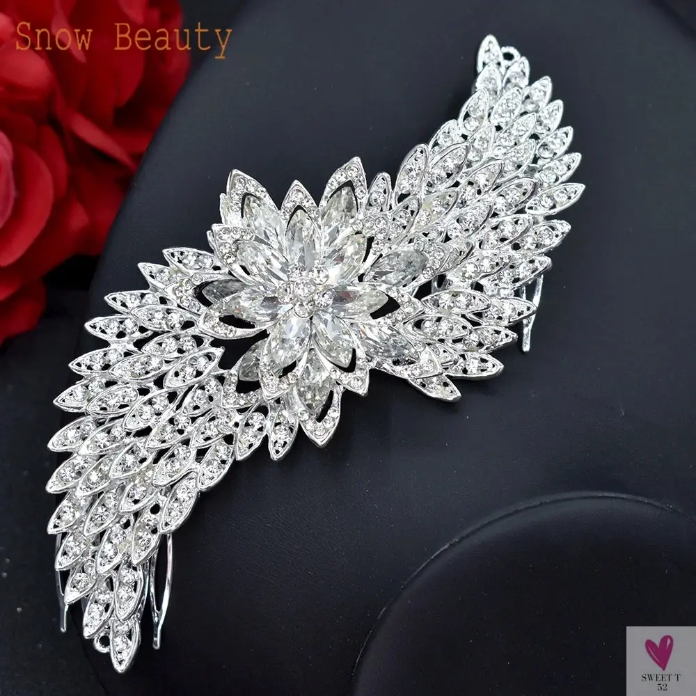 Fashion Bride Headpieces - Zircon Wedding Combs with Cubic Luxury Barrettes/Hairbands, Wedding Hair Accessories, Bridal Crowns