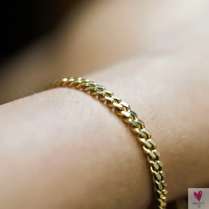 Wide Curb Cuban Basic 3/5/7/9/11mm Chain Link Bracelets for Men/Women -  Anti Allergy Stainless Steel Wrist Wear