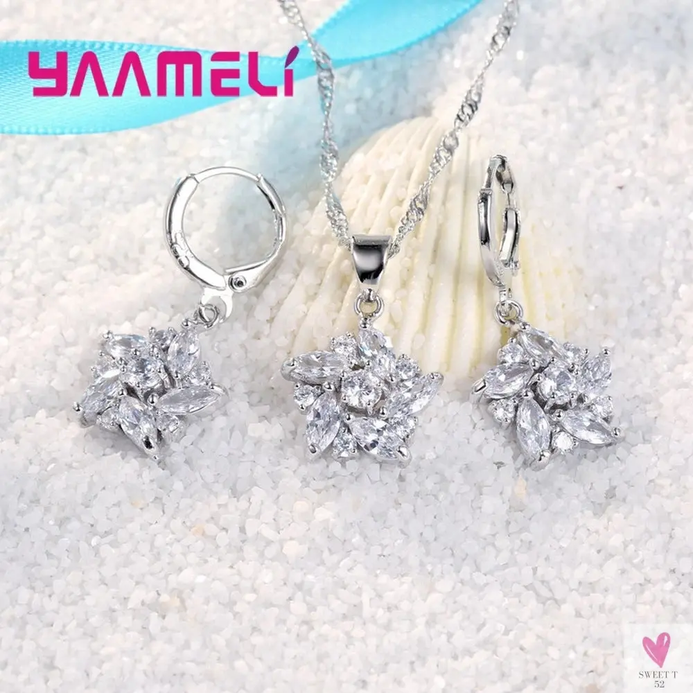 925 Sterling Silver Color Pendant Necklace/Earrings, Romantic Ethnic Style Windmill Shape  for Women & Girls