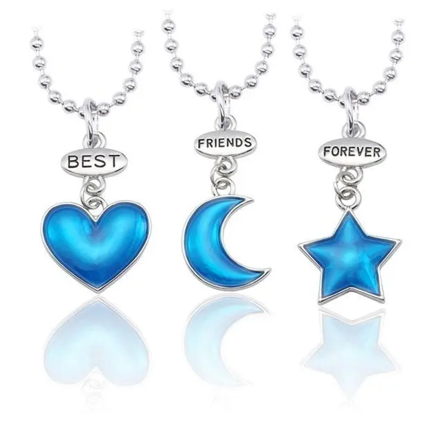 Best Friend Pendant Necklace - Big Sis, Middle Sis and Little Sis - Girls