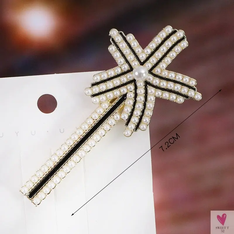 Rhinestone/Pearl Hairpins/Hair Clips in Geometric Patterns for Women & Girls