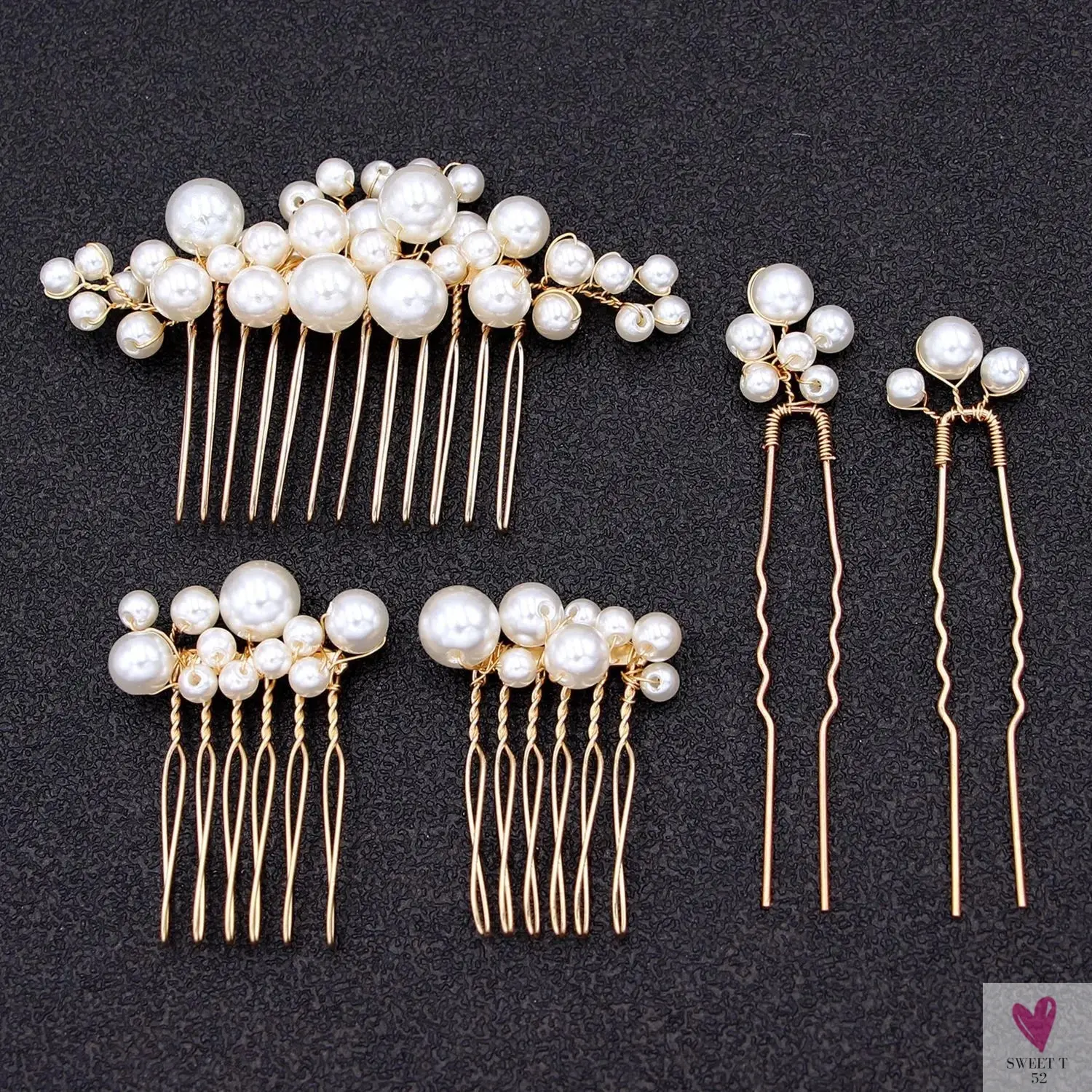 Elegant Hair Pins or Combs for Special Occasions, Weddings and Festivals for Women & Girls