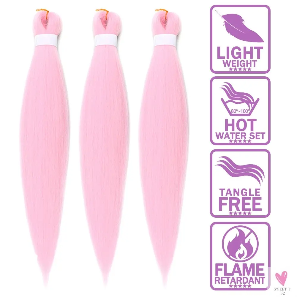 Synthetic Hair Extension Braids for Women and Girls; Kanekalon Hair For Braids (1 Pc/Lot)