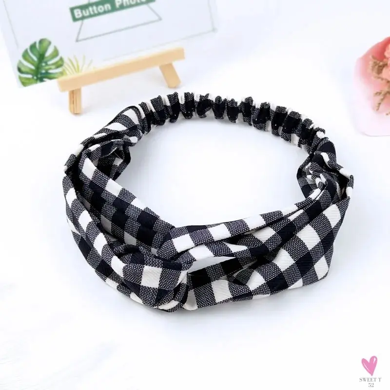 Scrunchies - Women's Knotted Turban Hair Accessories for Girls, Headband Turban/Elastic Hairband/Head Wrap/Striped  Hair Scrunchies