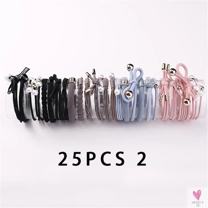 Teens Scrunchy Elastic Hair Bands/Ponytail Holder for Girls - Rubber Rope Ties, Gum Headwear, Scrunchies, Hair Accessories