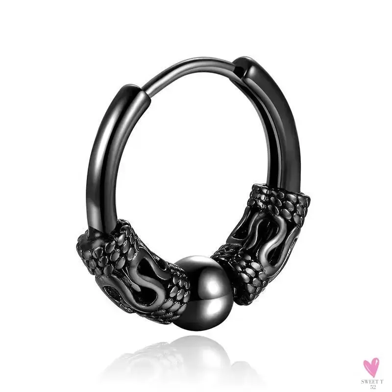 Punk/Rock Style Stainless Steel Hoop Earrings for Men/Women - Hip Hop Earrings for Men/Women