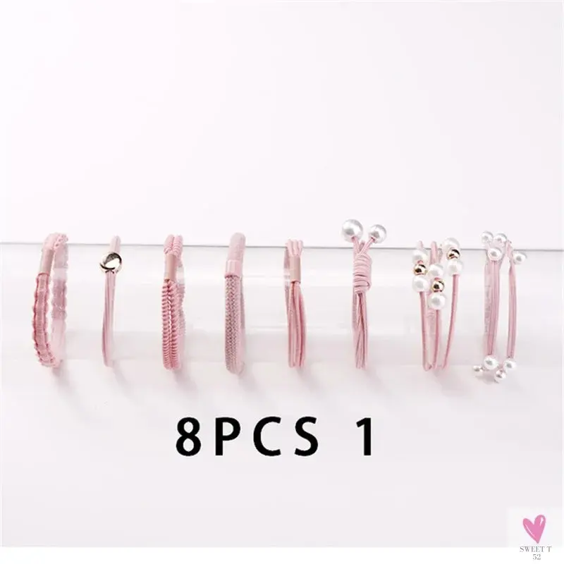 Teens Scrunchy Elastic Hair Bands/Ponytail Holder for Girls - Rubber Rope Ties, Gum Headwear, Scrunchies, Hair Accessories