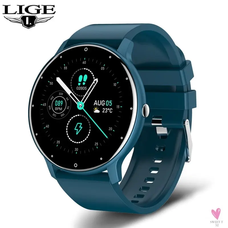 Sports Smart Watch for Men/Women, Fitness Tracker, Sleep Tracker, Heart Rate, Blood Pressure, Alarm & More