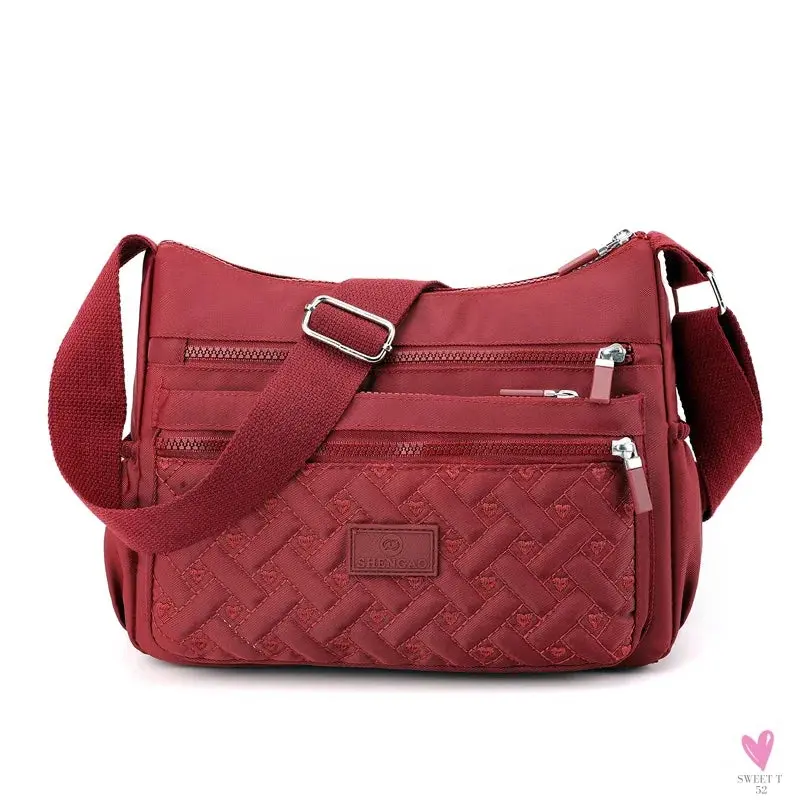Women's Shoulder Crossbody Bag - Waterproof, Solid Colors, Casual Handbag, Messenger Bag