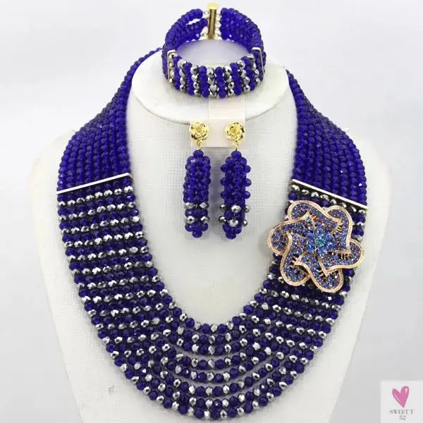 African Beads Jewelry Set - Nigerian Wedding African Beads Jewelry