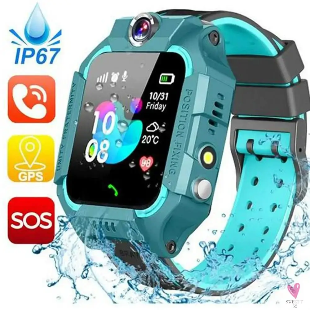Kids Smart Watch, SOS Phone Watch, Ip67 Waterproof, Remote Photo, Voice Chat Smartwatch, Compatible For IOS Android