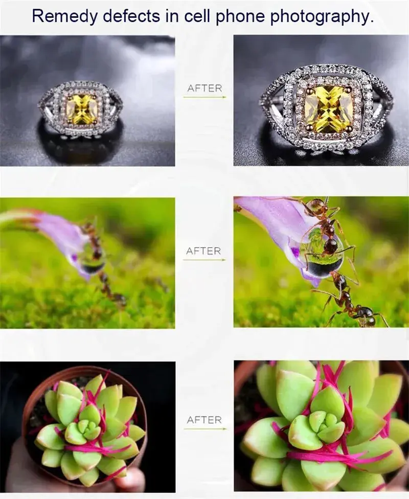 37MM 15X Macro Lens 4K HD Professional Photography Phone Camera Lens - 30X Macro Lens for Smartphone