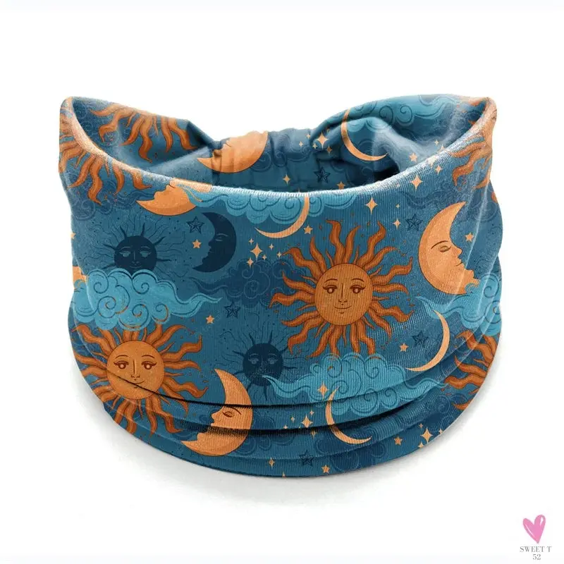 African and Bohemian Twisted Wide Cotton Stretch Headbands for Women & Girls - Headwrap/Turban Headwear, Bandana Headbands