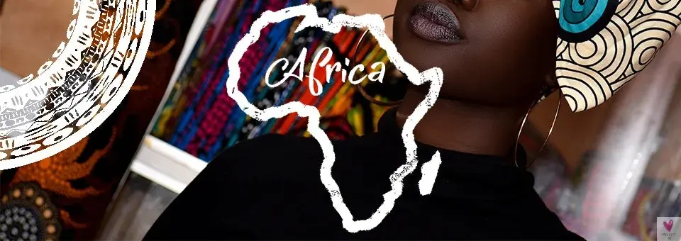 African Ankara Shawl Collar for Women & Girls - Multi Strand Net Necklace, 1 Headband and 10 Bracelets